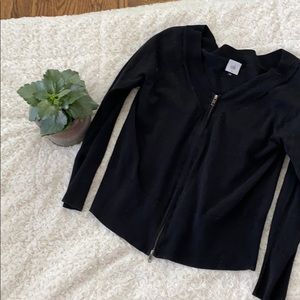 Cabi Switchback zip cardi Medium Euc